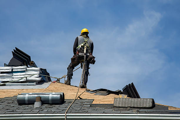 Professional Roofing technician working in Savona, NY